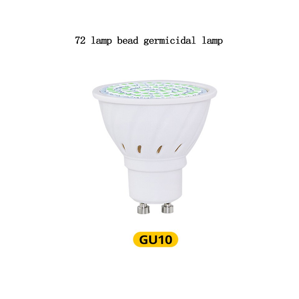 Uvc steriliseringslampe desinfektionslampe majslampe uv ultraviolet ozon desinfektionslampe lys baggrundsbelysning: E27 110v 72 lampe