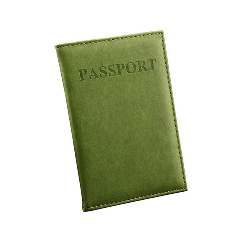 Classy Practical Travel Case Passport ID Card Cover Holder Protector Organizer PU Leather Women Men Wallet: 8