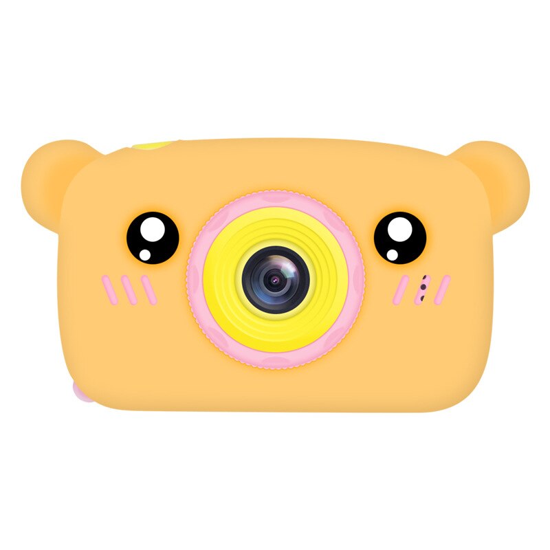 32GB Bambini Mini Macchina Fotografica Full HD 1080P Portable Digital Video Macchina Fotografica 2 Pollici schermo di Visualizzazione Dello Schermo I Bambini Per I Bambini gioco per bambini di Studio: Orange bear