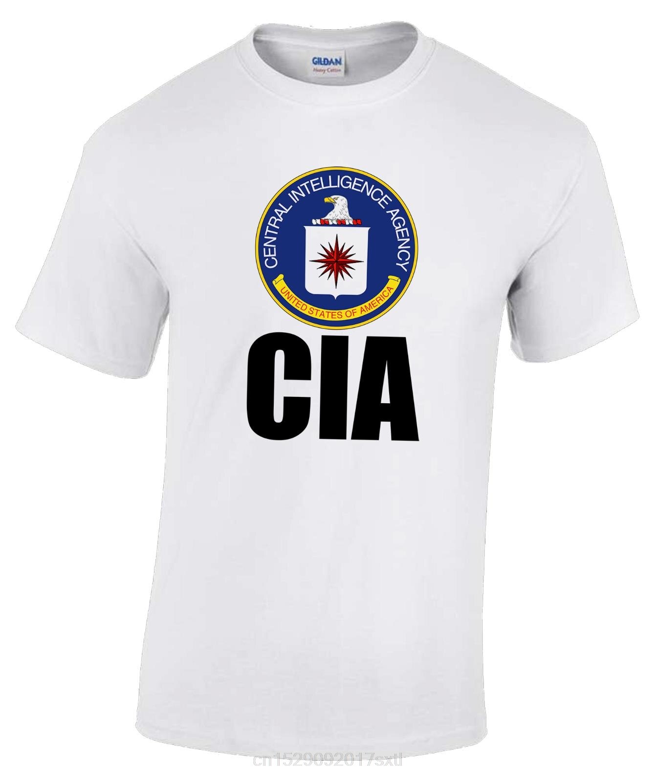 CIA Central Intelligence Agency Homeland t shirt Agent Secret cover: White / L