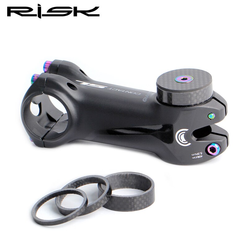 RISK MTB Road Bike Bicycle Headset Stem Carbon Fiber Washer 1-1/8" 28.6mm 1-1/4" OD2 Stem Front Fork Adjustment Spacer