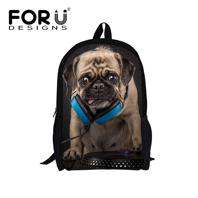 FORUDESIGNS Primaire Schooltassen Cool Wolf Haai Rugzak voor Studenten Schooltas Jongens Meisjes Rugzakken Boek Bag Kids Beste Cadeau: w1775