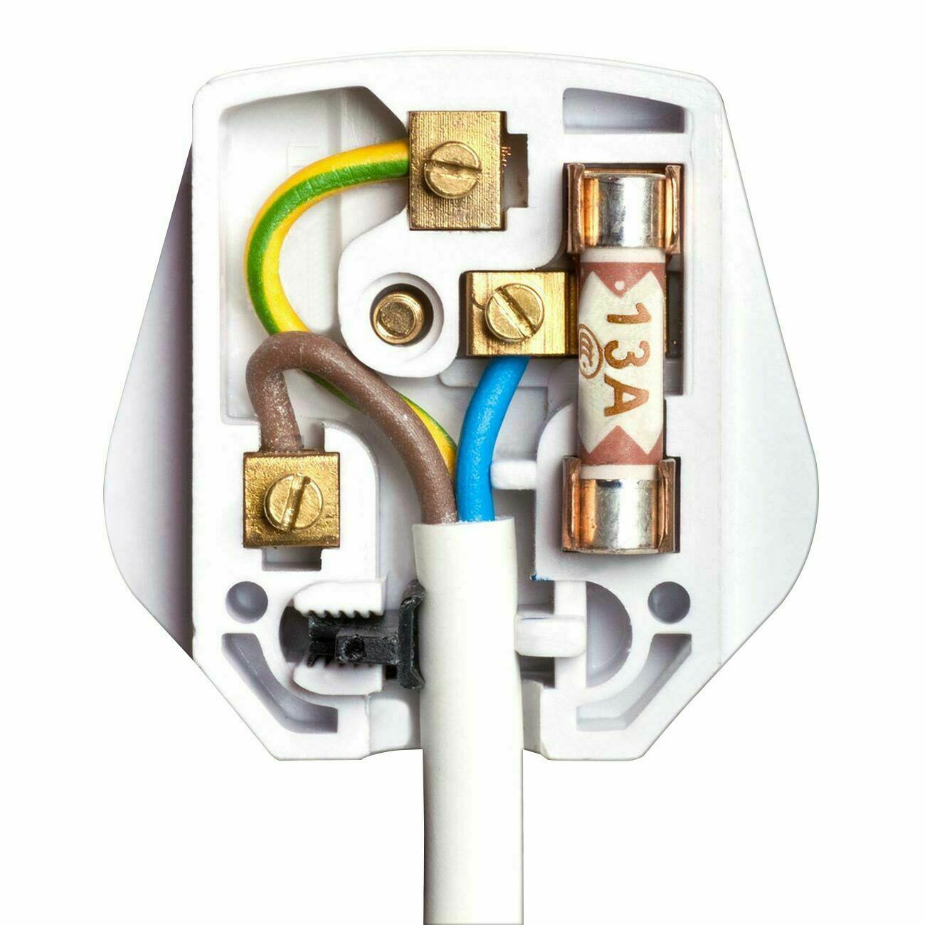 5 PSC 3/5/10/13AMP Domestic Fuses Plug Top Household Mains 13A Fuse Cartridge Fuse for Household Appliances Fittings