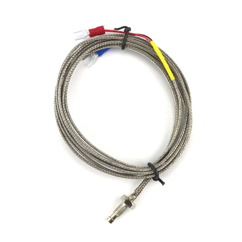 Dual PID Temperature Controller Kit SSR Output REX-C100 Digital Thermostat 220V AC with SSR-40DA Heat Sink 2m K Probe