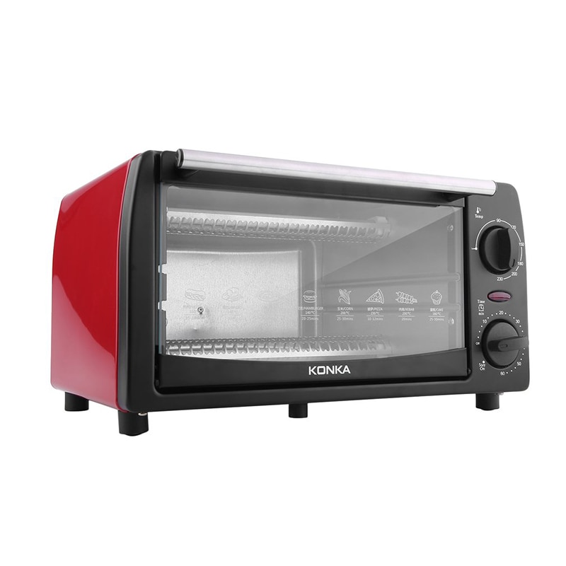 Mini horno eléctrico de latón empotrado KONKA 12L, horno eléctrico de rango, electrodomésticos integrados para Cocina