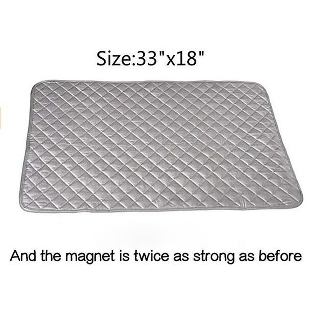 Magnetic Ironing Mat Laundry Pad Washer Dryer Cover Board Heat Resistant Blanket Mesh Press Clothes Protect Protector 33x18"