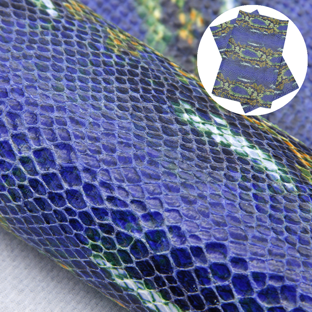 20*34cm Colorful Snake Patterns Faux Leather Fabric Sheets For Making Handmade Earrings Bows,1Yc9615: 1099769005