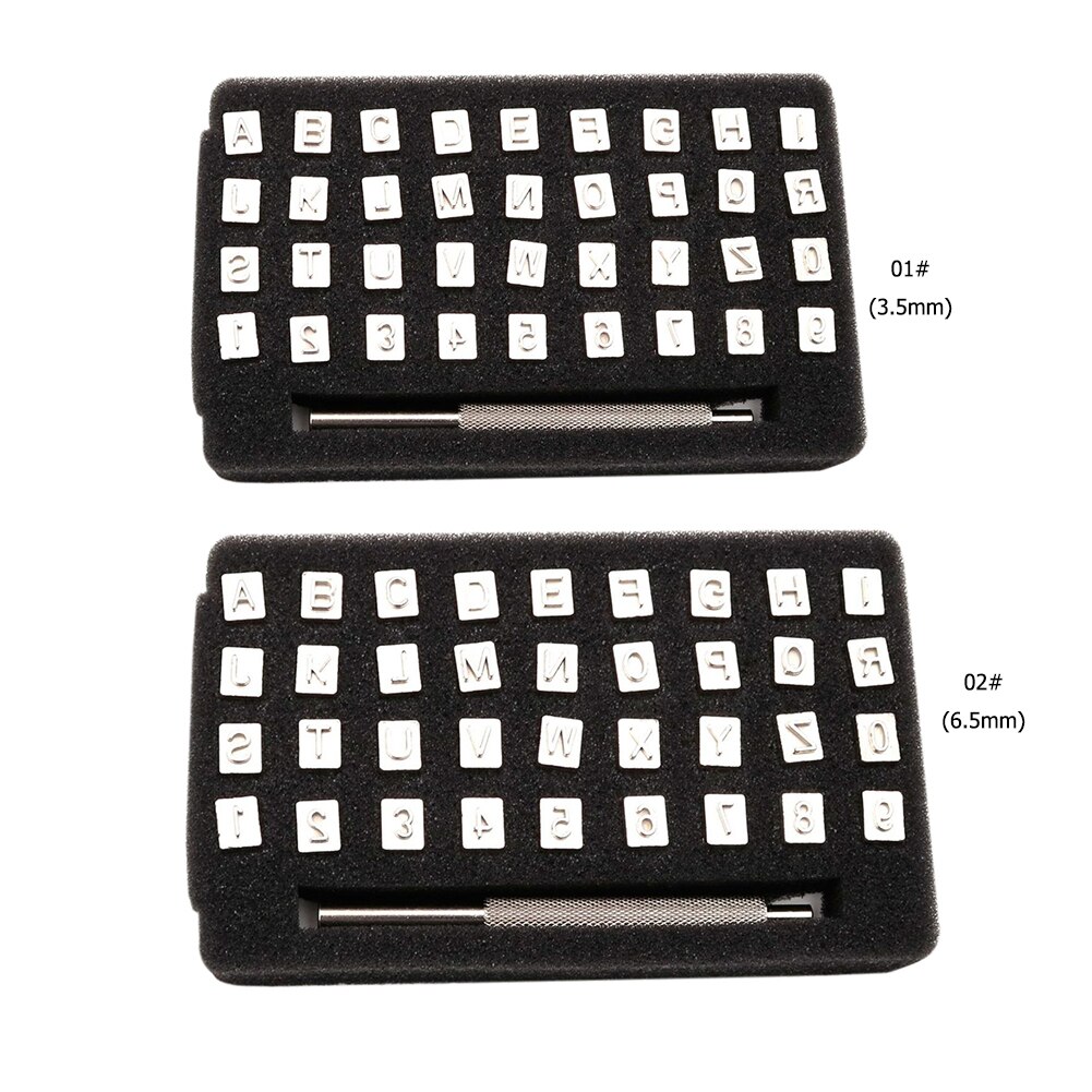 Stamping Solid Metal Printinting Tool 1 Set Seals Mold Handmade Leather Printing Punch Tools for DIY Leather Carving