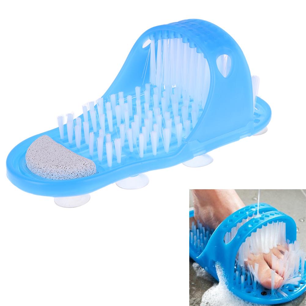 1pc Kunststoff Pinsel Pantoffel Schlecht Dusche Füße Massage Entfernen Abgestorbene Haut Hausschuhe Fuß Wäscher Schlecht Schuh mit Pinsel Fuß pflege Werkzeug