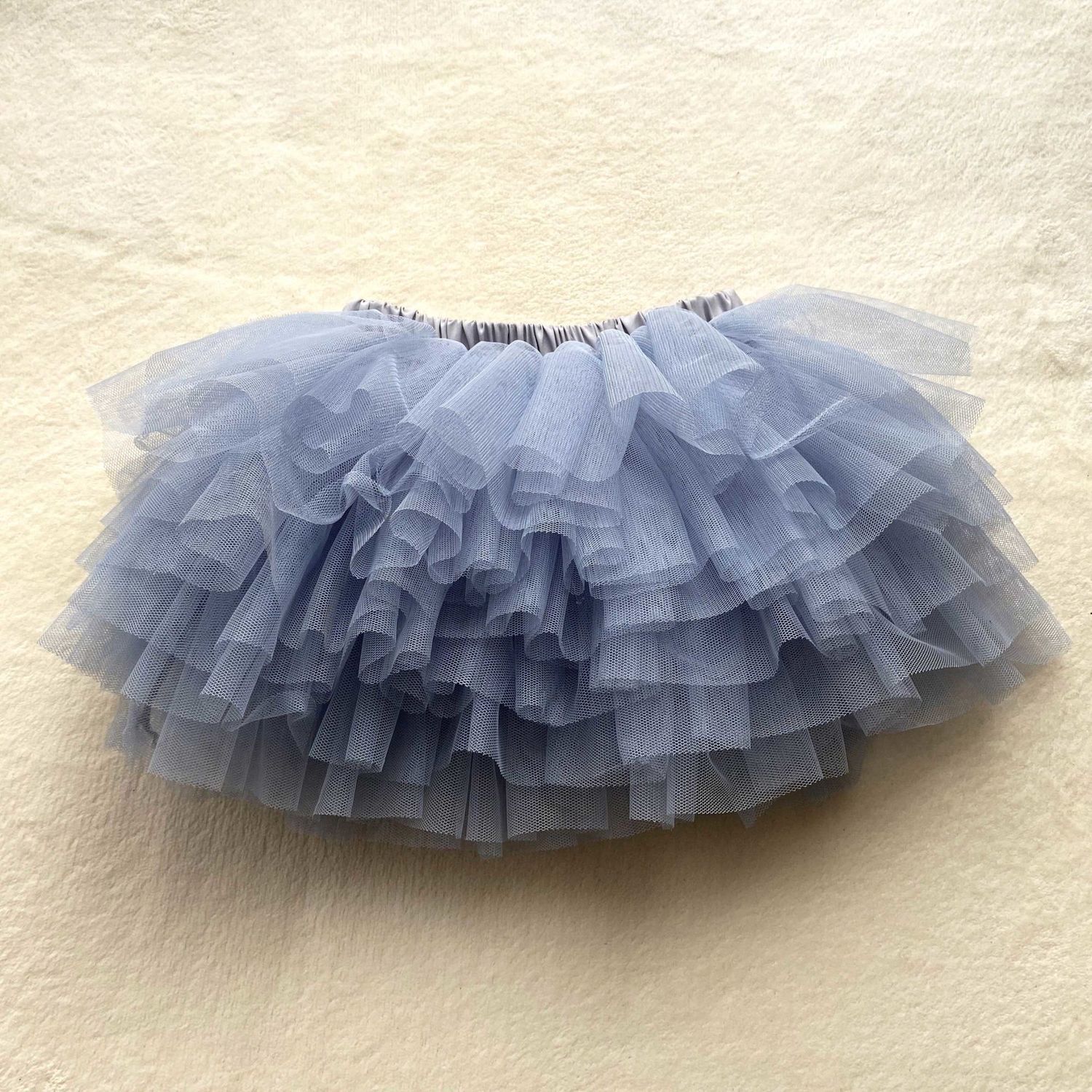 bébé filles Tutu jupe moelleuse princesse Ballet danse Tutu maille jupe enfants gâteau jupe mignon filles vêtements: Bleu / 24M