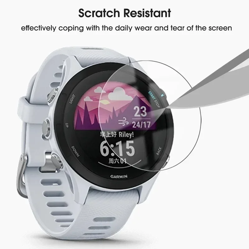 Vidrio templado para Garmin Forerunner 165 965 945 935 220 225 230 235 255s 735XT 620 630 película protectora de pantalla antiarañazos para reloj