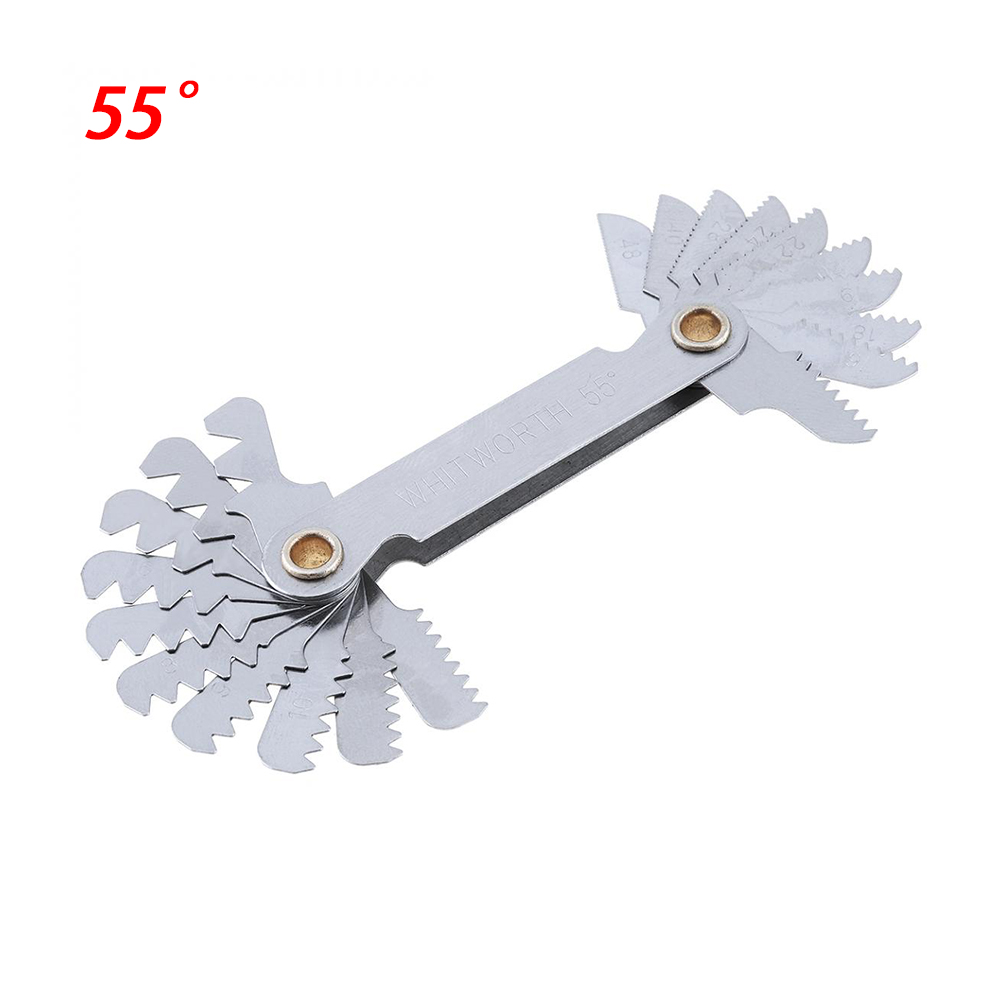 Screw Pitch Gauges Metric Inch Thread Plug Gear Tooth Measuring Carbon Steel Center Measurement 55 Degree​ Thread Gauge