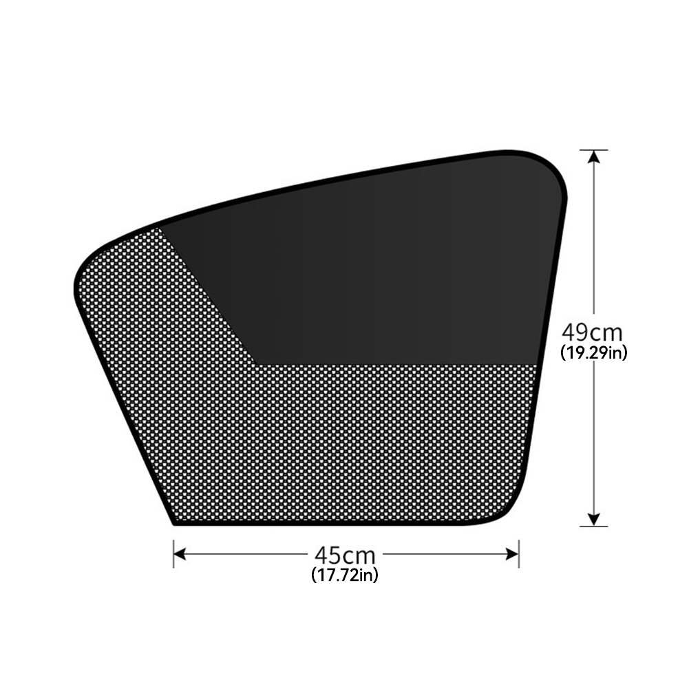 Magnetische Autoruit Shades Universele Duplex Auto Priavcy Gordijnen Zomer Beschermende Raam Schaduw voor Auto Camping Dutten Slapen: Donkergrijs
