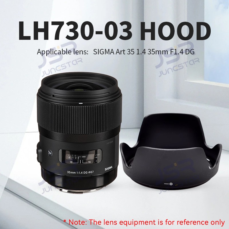 Camera hood replacement LH730-03 suitable for Sigma Art 35 1.4 35mm F1.4 DG lens protection accessories: GRAY