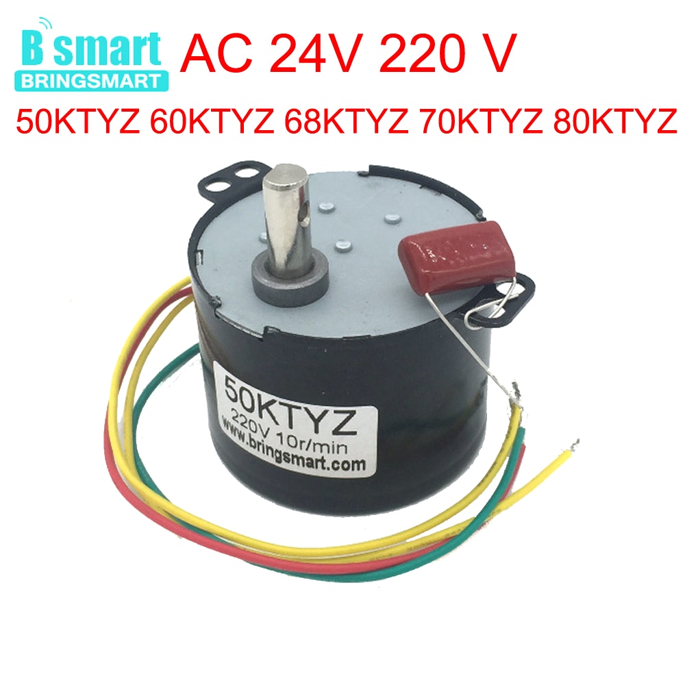 Ac 24V Synchrone Motor Ac 220V Omkeerbare Cw Ccw Lage Snelheid Motor 1-110 Rpm D As high Torque Motor Gebruik Barbecue Motor Diy