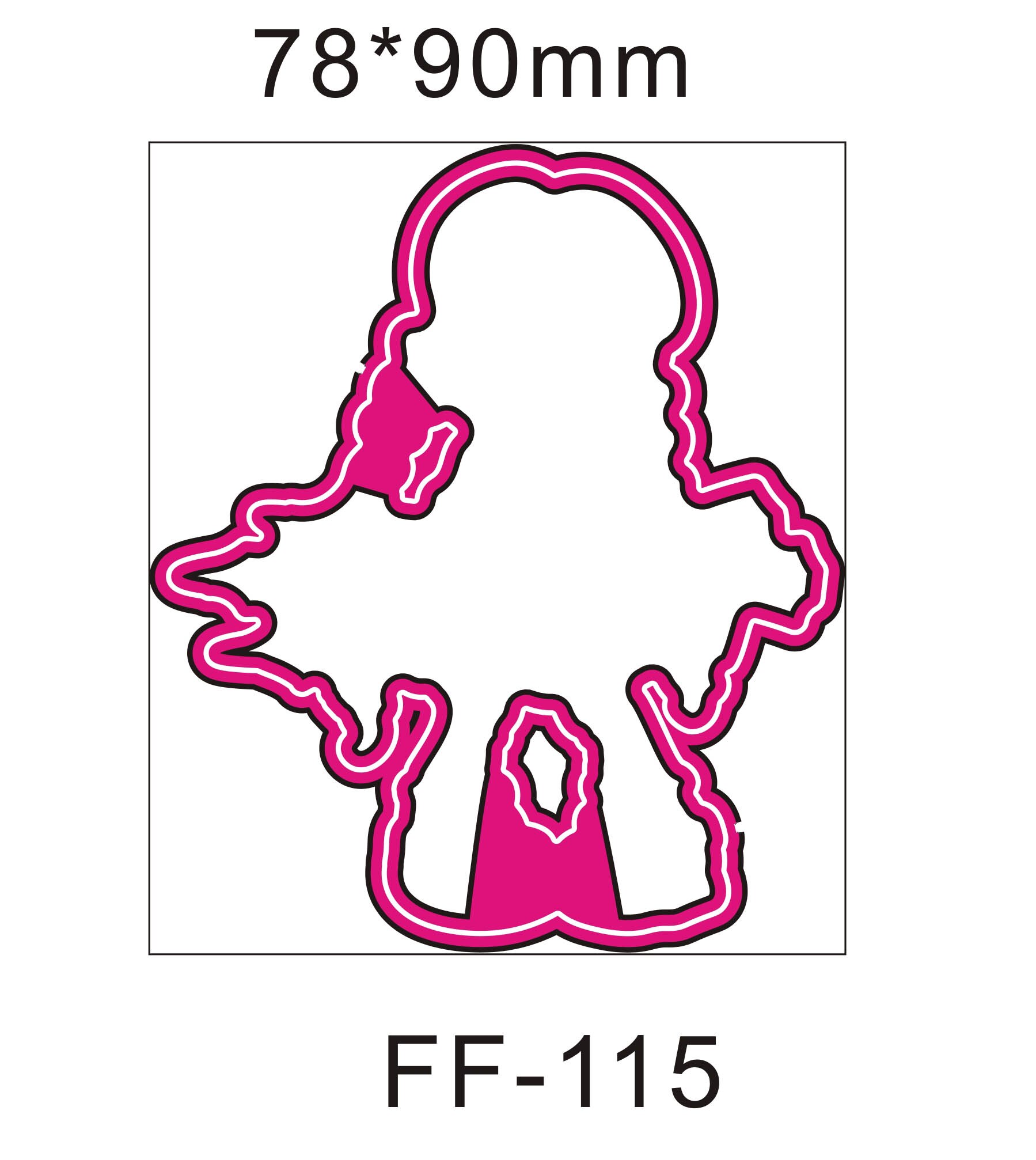 Magnolia-tampon en Silicone Transparent pour fille, matrice/sceau en métal, pour album photo, scrapbooking, bricolage