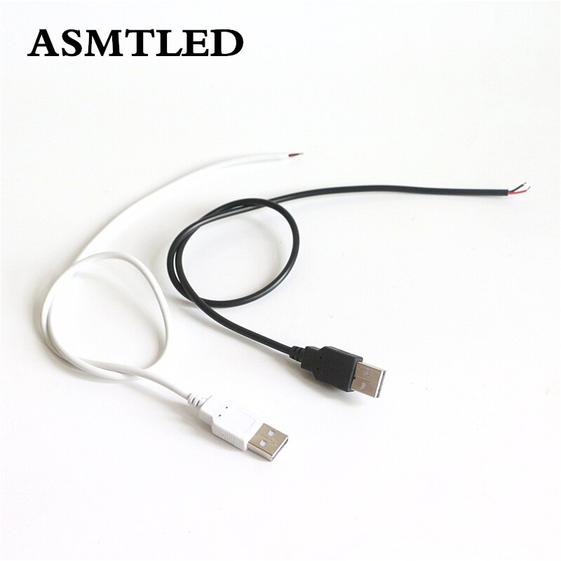 SMD 5730 5630 5050 3528 3014 2835 Enkele Kleur Flexibele LED Strip licht DIY USB Sluit Kabel 50 cm 100 cm 2Pin Draad USB Connector