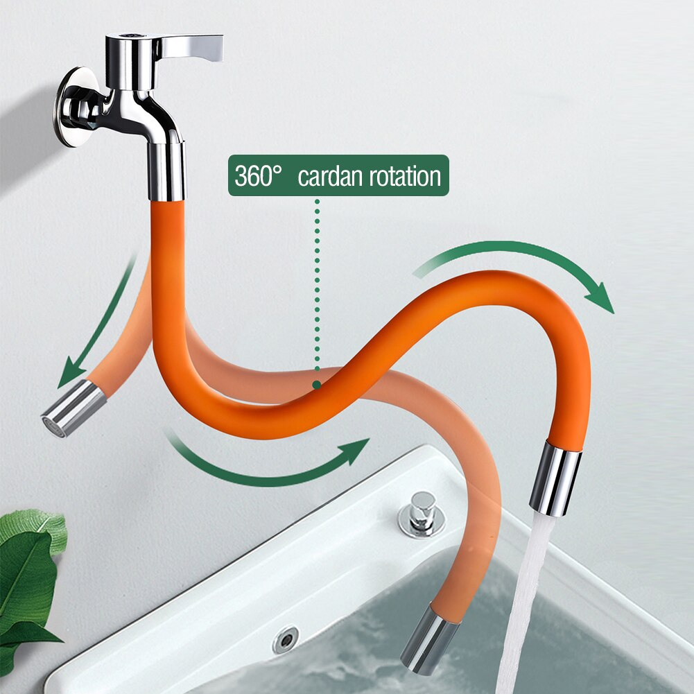 Kraan Uitbreiding Extender Flexibele Slang Siliconen Buis Universele Interface 360 Graden Water Tap Extension Slang Keuken Accessoires