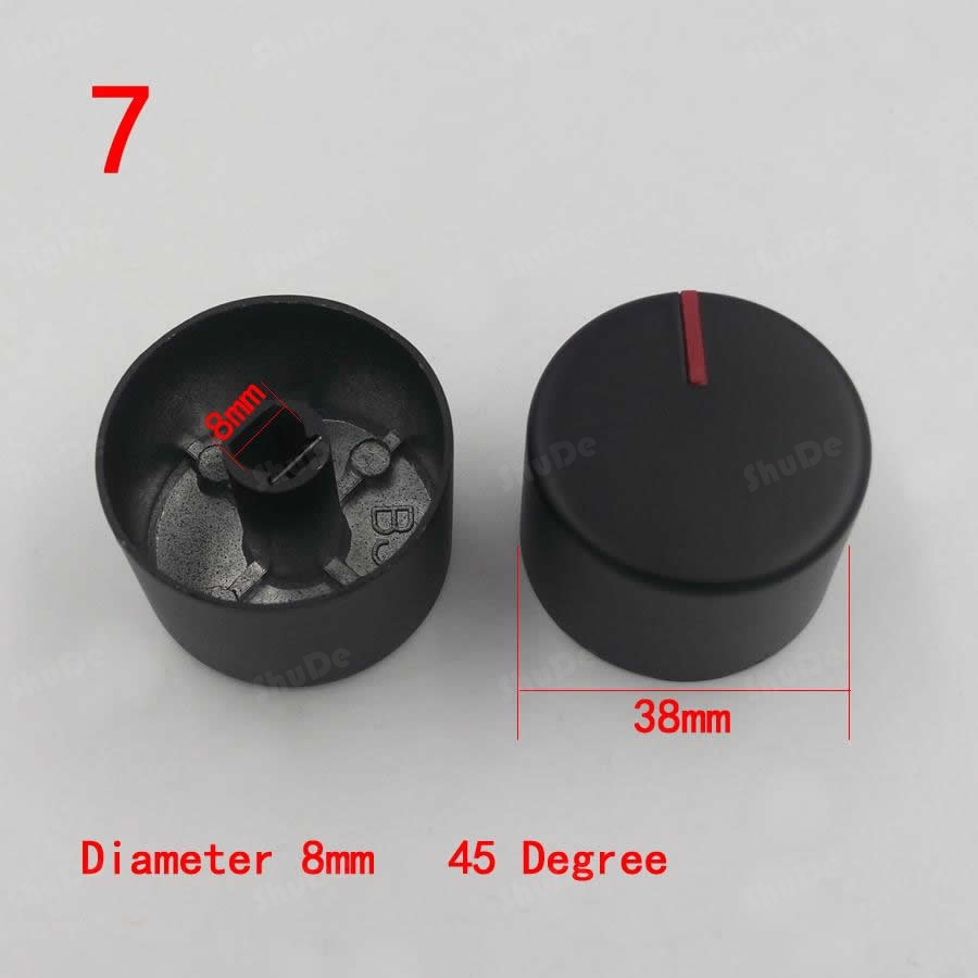 Dla szef/wiśnia/nas kuchenka gazowa, gałka gazowa uniwersalny przełącz akcesoria 6mm 8mm części kuchenki gazowej kuchenka gazowa przełącznik 2 sztuk: 7