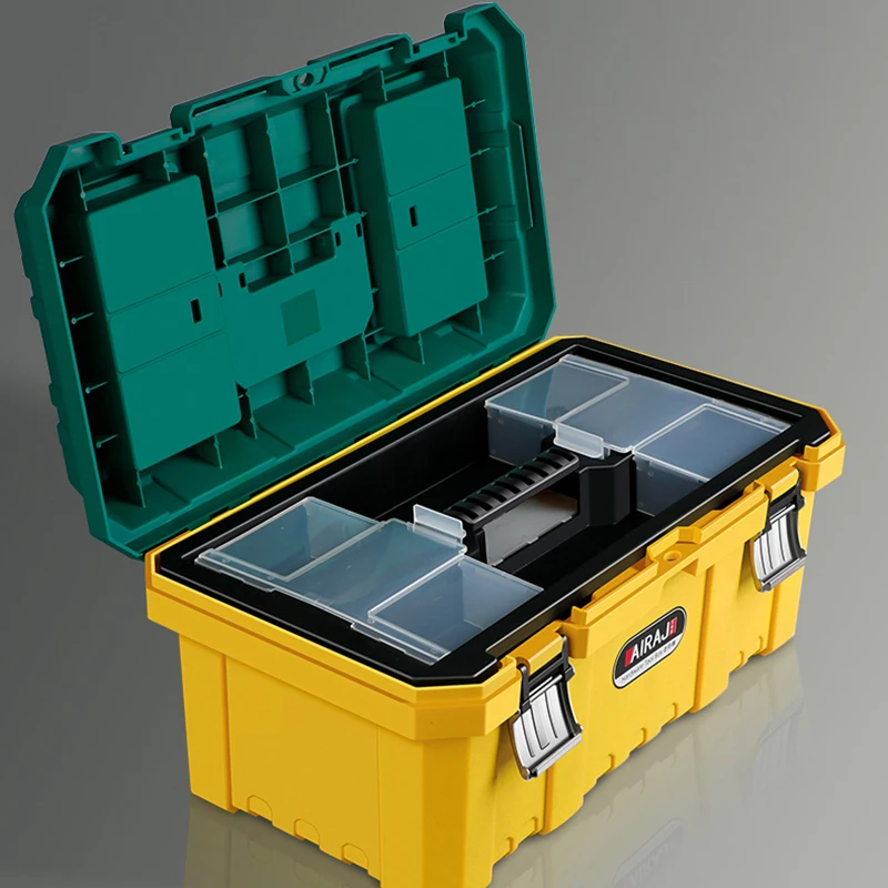 Draagbare Lege Gereedschapskist Hard Plastic Beschermhoes Schokbestendig Waterdichte Veiligheidsopslag Professionele Elektricien Gereedschapskist