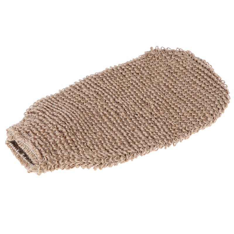 1Stck Faser Schlecht Handschuhe Peeling Haut Waschen Schaum Handtuch Massage Zurück Dusche Wäscher Hanf Körper Reinigung Handtuch Schwämme