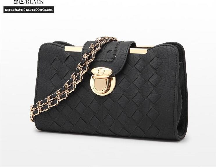 FranBrit tui PU female bag lock single shoulder shoulder bag casual casual texture small square bag: QU1