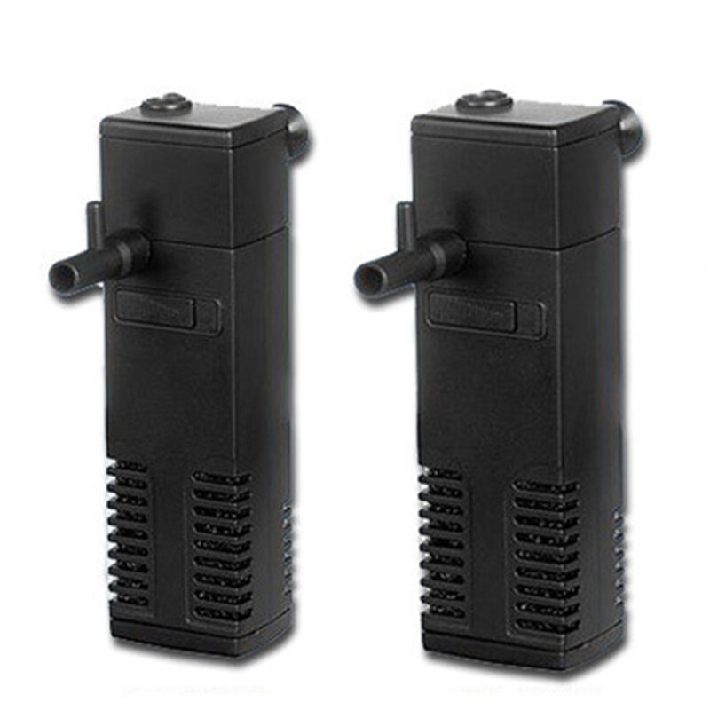 Internal 3-in-1 Aquarium Filter Adjustable Turtle Tank Built-in Filter Pump