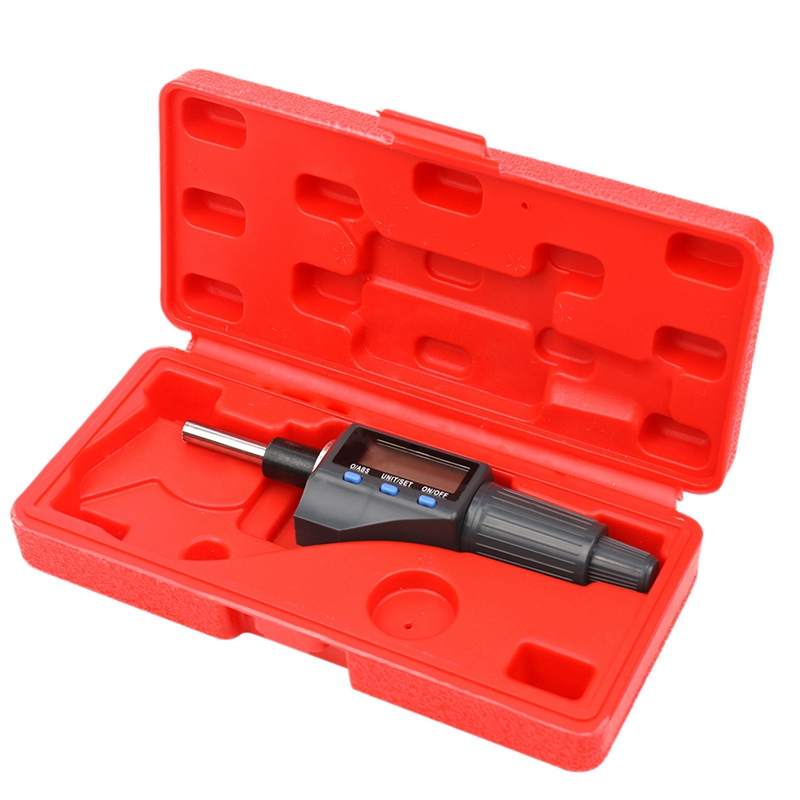 Digital Micro- meter Accessory Lcd Display Mini Portable With Range Of 25Mm And Accuracy Of 0.001Mm With Tool Box: Default Title