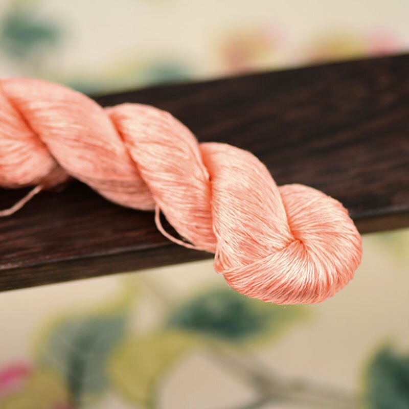 100% silk thread hand embroidery embroider cross stitch 1pcs 400m silk embroidery thread Dark orange series 13 pure colors: 5