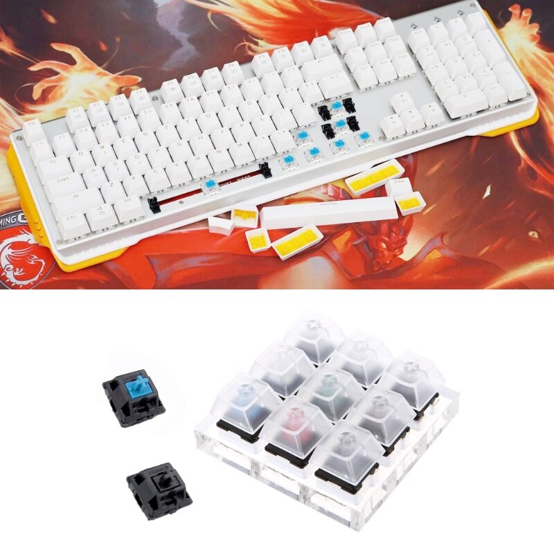 Mechanical Keyboard Switches 9 Cherry MX Keyboard Tester Kit Keycaps Testing Tool