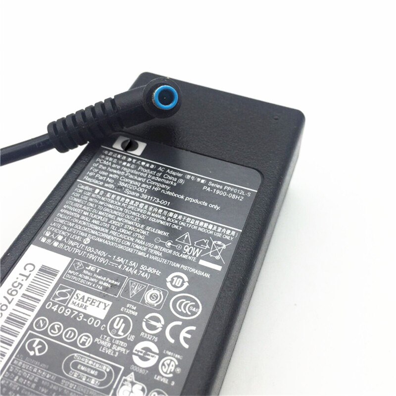 Laptop Ac Adapter Oplader Voor Hp PA-1900-18H2 PA-1900-18HN PA-1900-08H2 PPP014L-SA PPP012L-S PPP012L-E 19V 4.74A 90W