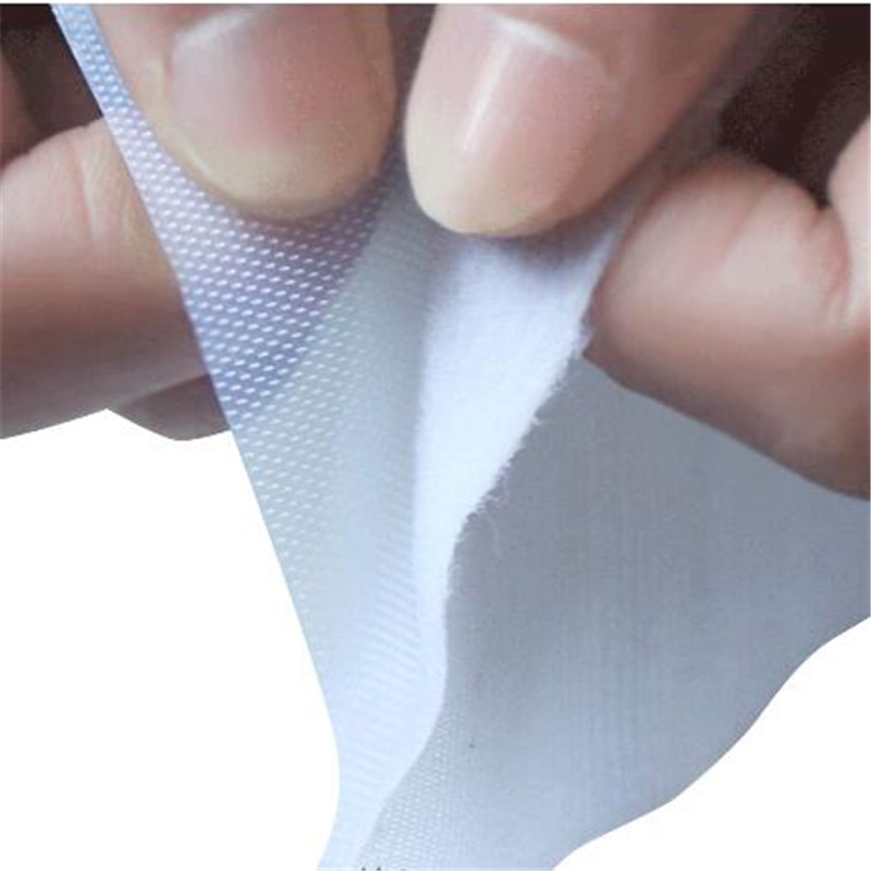 2m bløde babybleer tape selvklæbende fastgørelsestape til skoreparation brysttape velcrobånd til tøj 2 ruller/sæt