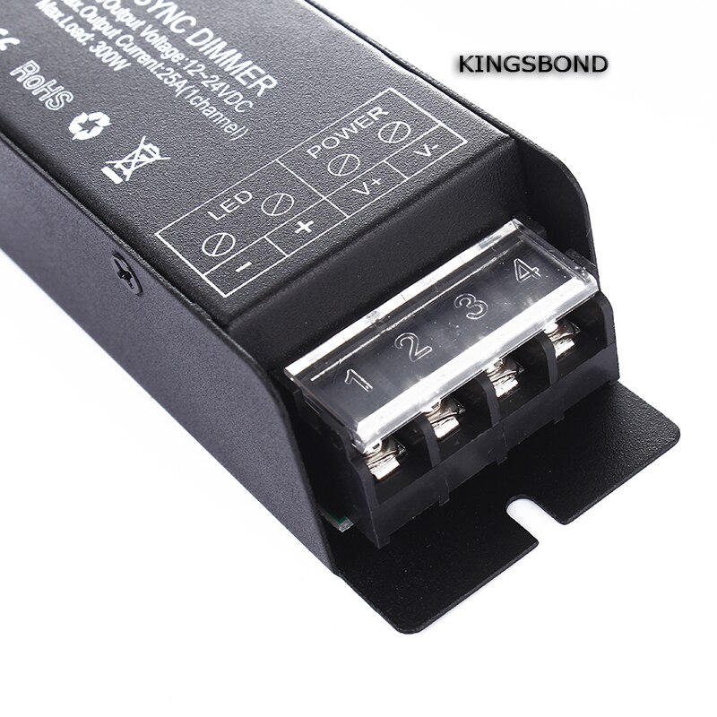 DC12V 24V 12A RF wireless led strip controller CT stepless touch remote for dual white led strip dimmer