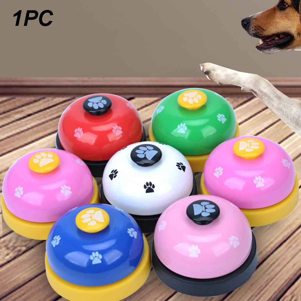 Funny Pet Training Bel Hond Speelgoed Leuke Footprint Ring Kleine Puppy Training Call Bell Diner Trainer Bell