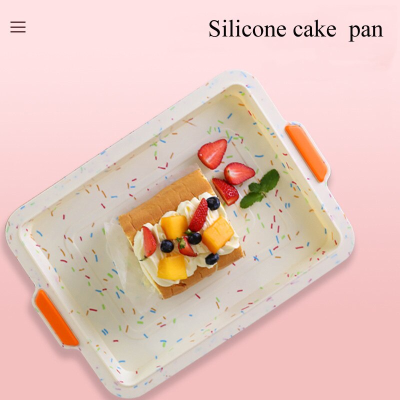 Food-grade Square Cake Pan Muffin Tray Cupcake Mold Muffin Silicone Baking Pan Non Stick Bakeware Baking Tool