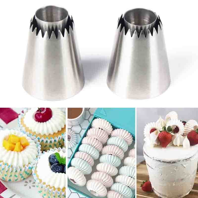 1Pcs Sultan Buis Russische Gebak Tip Icing Piping Stainlessl Staal Nozzles Grote Icing Piping Nozzles Cupcake Bakintool