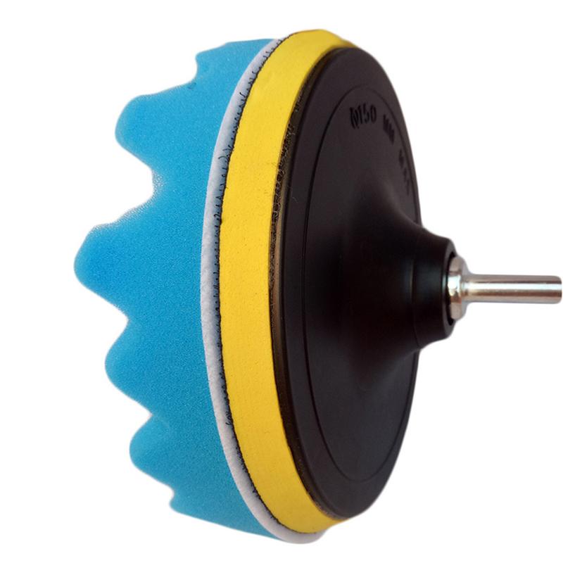 Juego de esponjas de pulido para coche, Kit de herramientas con adaptador de taladro, 19 piezas y 80mm, para encerar y pulir automóviles