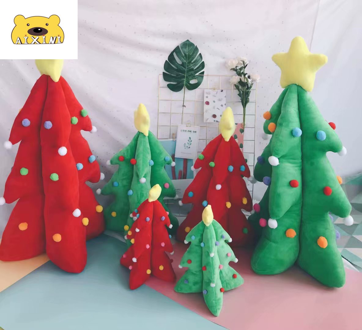 Funny Christmas Tree Ornaments Decor Kawaii Cute Pillows Decor Home Pillow Kid Christmas Toys Christmas Decorations