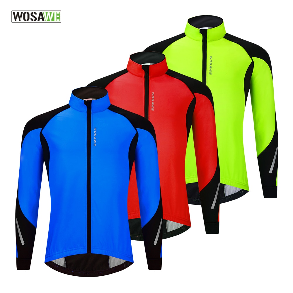 Winter Cycling Jacket Men Women Thermal Fleece Cycle Jacket Keep Warm Bicycle Wind Coat Clothing Reflective Mountain Bike Jacket