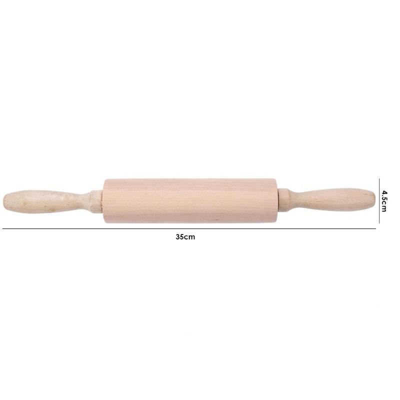 Küche Holz Rolle Stift Fondant Kuchen Teig Backen Kekse Keks Braten Holz Pizza Nudel rollen Kleine Gerät: 33.5x4.5x4.5 cm