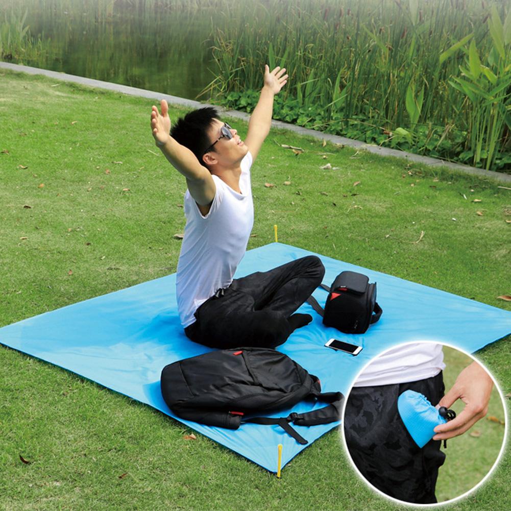 Mini esterilla portátil de bolsillo para acampar, impermeable, a prueba de humedad, para pícnic, plegable, para playa, escalada, para dormir