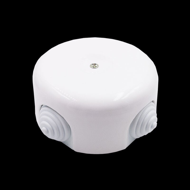 Ceramic Junction Box High Temperature Wire Junction Box Waterproof Ceramic Electronic Project Box: White