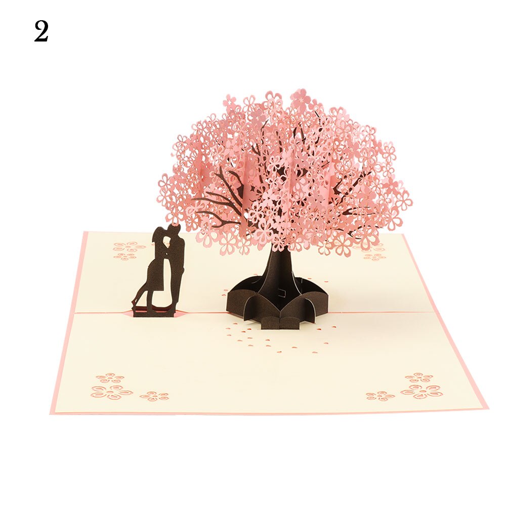 3D Pop-Up Cards Birthday Card for Girl Kids Wife Husband Birthday Cake Greeting Card Postcards Card with Envelope Stickers: 2