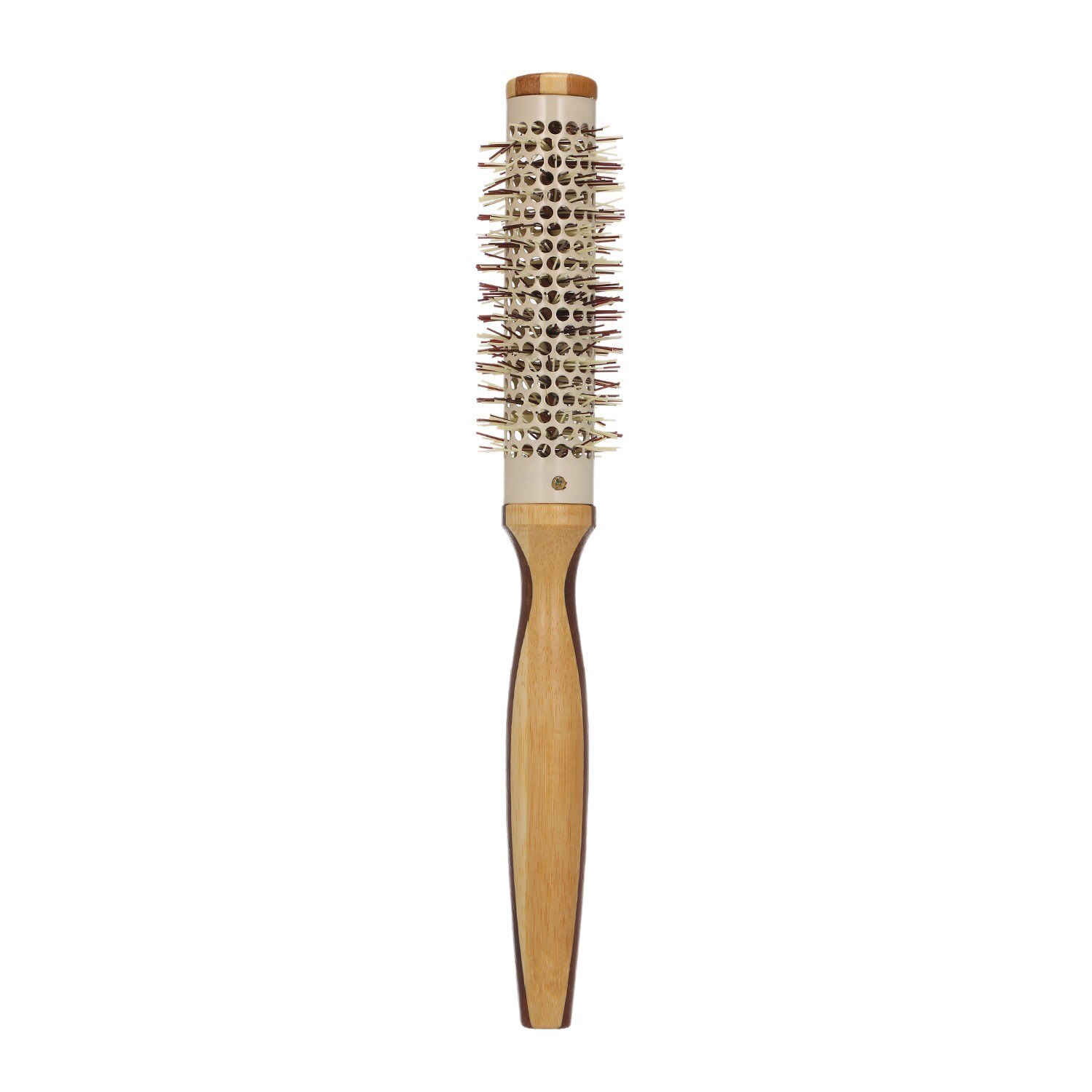 Cepillo de madera Natural con cerdas de nailon, secador de pelo redondo, estilismo: Black