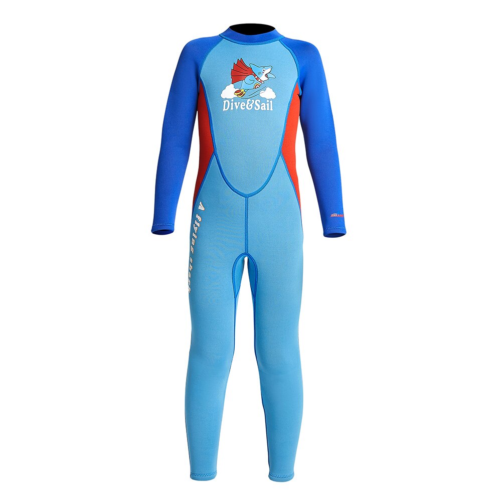 Jongen Warmte Wetsuit 2.5Mm Neopreen Scuba Anti-Uv 50 + Kras Resistan Voor Snorkelen Duiken Zwemmen Surfen: M151514K / S
