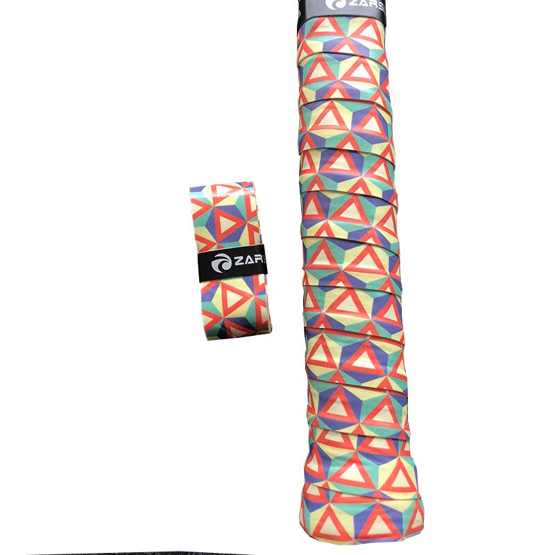 3 pcs Retail ZARSIA Printing EVA-Kiel racket overgrips, viskeuze badminton grips sticky Anti-slip tennis zweetbandjes: Oranje