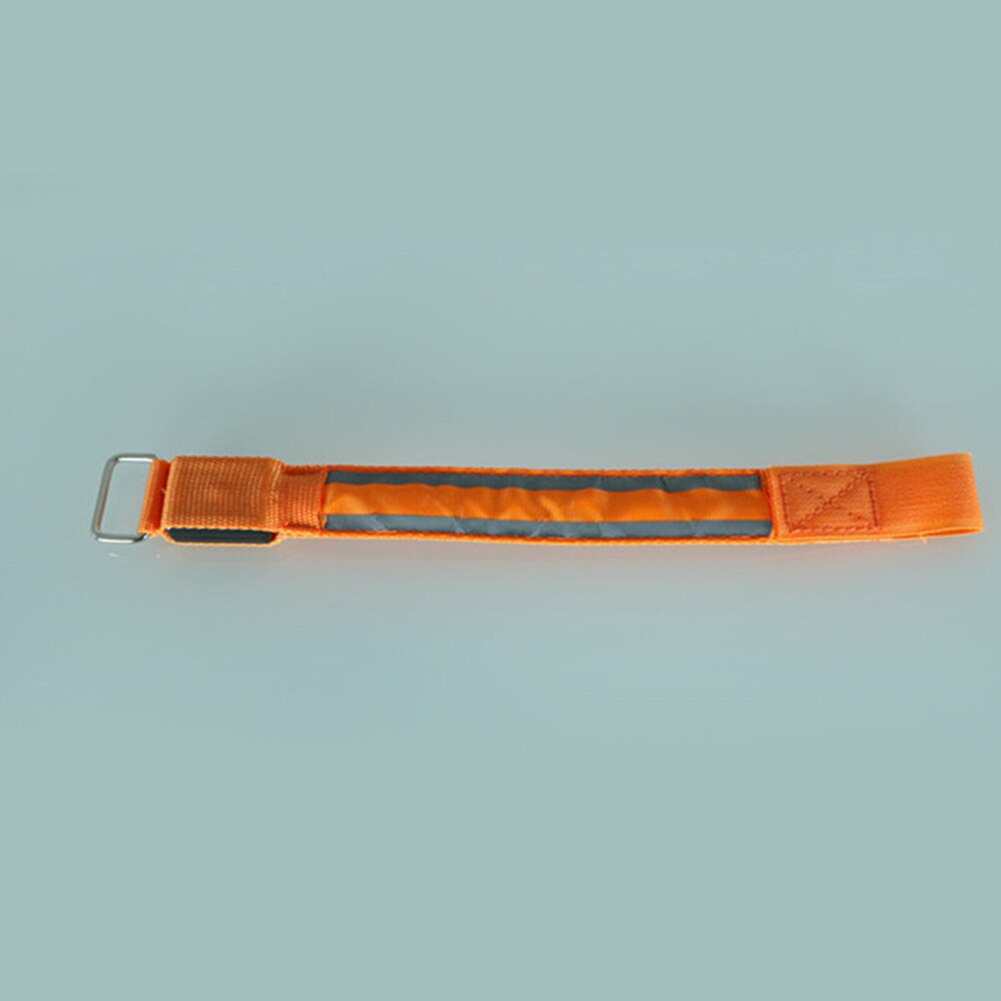 Reflecterende veiligheidsgordel voor buitensporten, armband voor nachtelijk fietsen en hardlopen, led-armband: Oranje