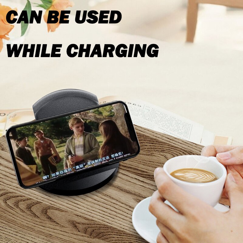 BUDI 15W Wireless Charger For iPhone 13 Pro Max 12 Mini Fast Wirless Charging For Samsung Xiaomi Huawei Phone Holder For iPhone