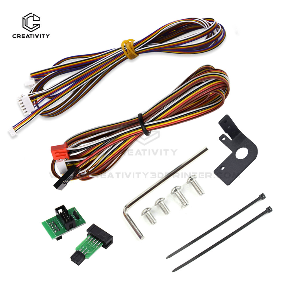 CR Touch BL Touch Cable Extension Cable +Mount For CR 10 Ender-3 Screws Wrench Normal Controller Board Printer Connection Kit: Pink