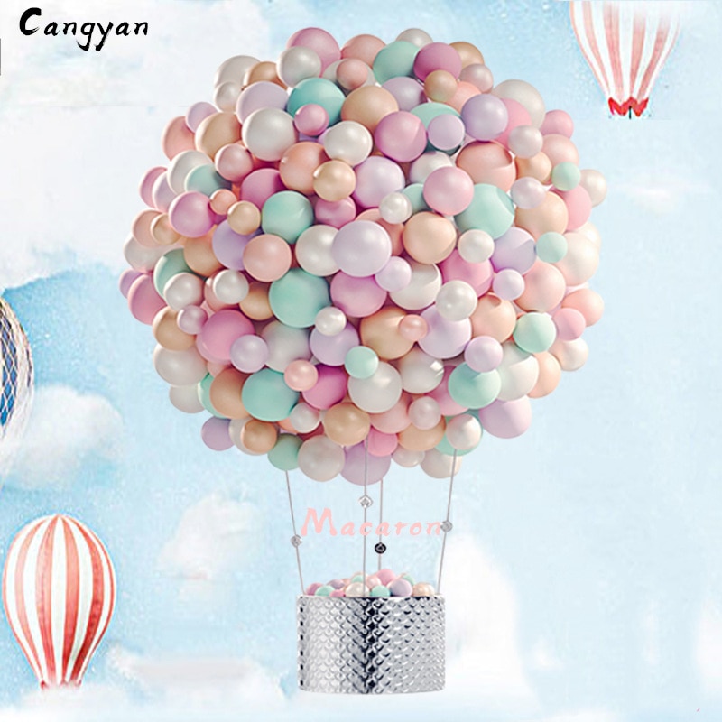 50 pcs 10 inch thick 2.2 g round birthday party wedding arrangement candy color balloon color macaron balloon toy ball child